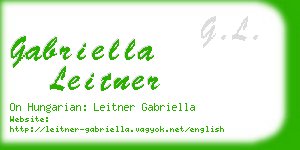 gabriella leitner business card